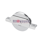 Groefwiel enkel gelagerd met steun, Ronde groef rond 120mm