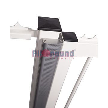 Aluminium afwerkprofiel voor draaipoorten met MAGUNIT-2500 - N-LINE-B-MAG