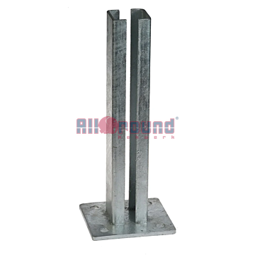 Voetplaat voor koker 60x60 mm – thermisch verzinkt