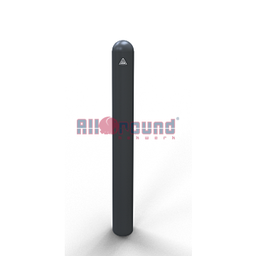 Sierpaal – Stalen buis Ø 102 mm met halfronde kop