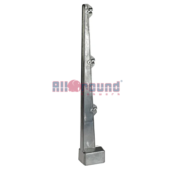 Puntdraadhouder 3 draads recht 40 x 60 mm voor rechthoekig profiel (koker)