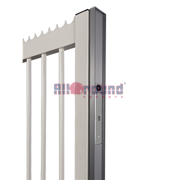 Aluminium afwerkprofiel voor schuifpoorten met MAGUNIT - N-LINE S-MAG
