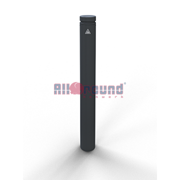 Sierpaal – Stalen buis Ø 102 mm met aluminium kop en sierring