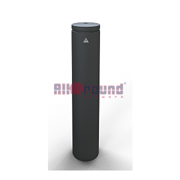 Sierpaal – Stalen buis Ø 193 mm met aluminium kop en sierring