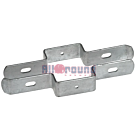 Langlipbeugel dubbelstaafmat 60x60 mm – thermisch verzinkt
