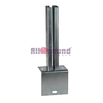 Voetplaat L-uitvoering voor koker 60 x 40 mm – thermisch verzinkt