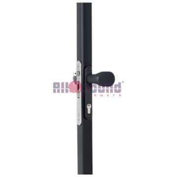 Locinox Krukpaar met afgeronde hoeken in geanodiseerd of onbehandeld aluminium met vaste en/of roterende werking - 3006PAD