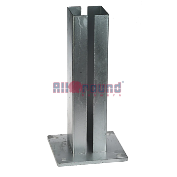 Voetplaat voor koker 80x80 mm – thermisch verzinkt