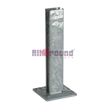 Voetplaat voor koker 60x40 mm – thermisch verzinkt