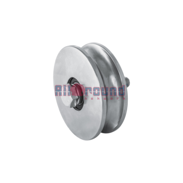Groefwiel dubbel gelagerd, ronde groef 28 mm