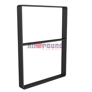 Leunbeugel van platstaal 70 x 70 mm met inwendige afschuining