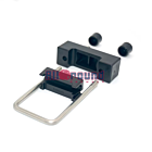 Dubbelstaafmat Beugel voor koker 60 breed, RVS M6