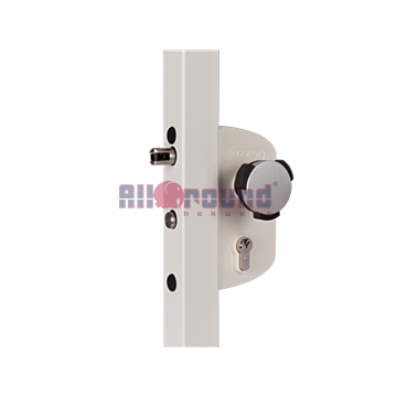 Kindveilig poortslot in opbouw